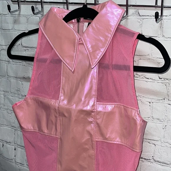 Iron Fist/24 Hours “Nun Fux Given” Sexy Pink Bodysuit - Picture 7 of 16